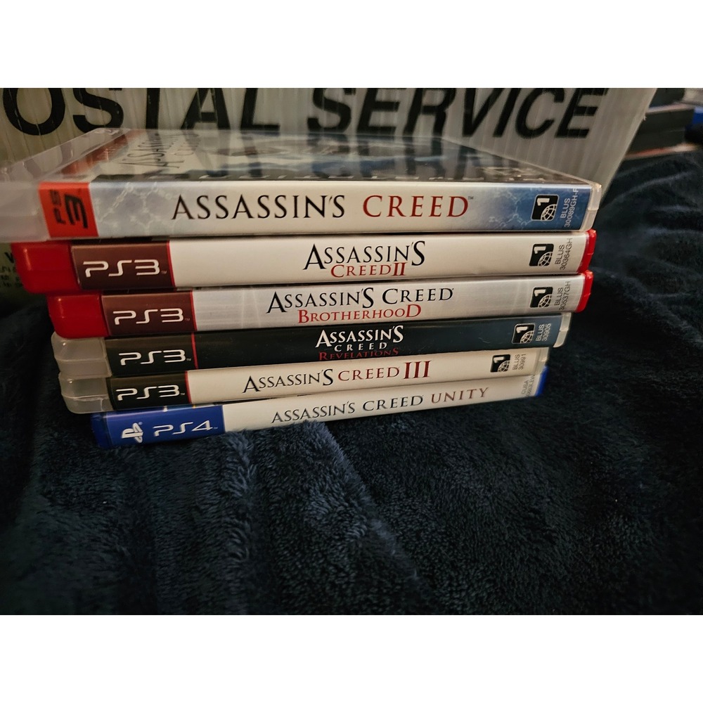 Assassins Creed  CASES Lot PS3 PS4 Replacement Art Unity Brotherhood Revelations